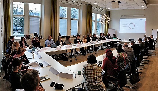 Diskusi LPDP, Nuffic dan sedikitnya 20 perwakilan perguruan tinggi Belanda di Kantor Nuffic, Den Haag, Belanda, Senin, 19 November 2018 
