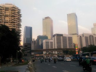 Kawasan perkantoran di Sudirman Jakarta
