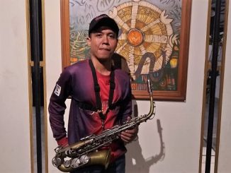 Andri Triyanto saat Pameran Pamit Pensiun Dr Hajar Pamadhi MA (Hons) "Rajah Matakala Cakra" di Taman Budaya Yogyakarta (TBY), Senin, 16 Juli 2019