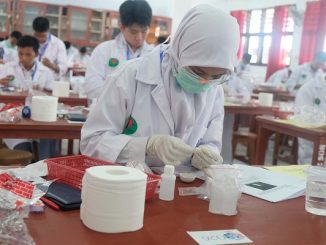 Peserta OSN 2019 di Manado sedang mengikuti tes