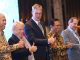 Kepala Delegasi Uni Eropa untuk Indonesia, Vincent Piket bersama Deputi Menteri BAPPENAS bidang Ekonomi, Bambang Prijambodo dan Direktur Jenderal Pengembangan Ekspor Nasional Kementerian Perdagangan RI Dody Edward saat meresmikan peluncuran proyek ARISE+