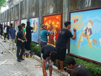 Festival Mural dalam rangka Dies Natalis ke-64 Universitas Sanata Dharma Yogyakarta