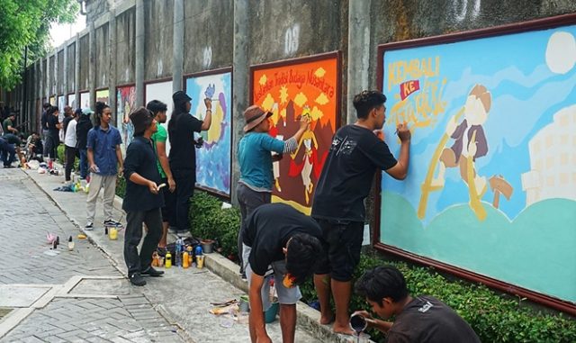 Festival Mural dalam rangka Dies Natalis ke-64 Universitas Sanata Dharma Yogyakarta