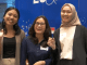 Penerima Beasiswa Pertukaran Mahasiswa EU SHARE Scholarship di Polandia Yanti Octaviani (IPB 2013), Shafira Rizki Ramdhayani (UI 2015), dan Annisa Bella Putri (BINUS 2015) di Erasmus Day 2019, Menara Astra Jakarta, Sabtu, 12 Oktober 2019
