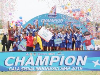 Tim Jawa Tengah meraih juara dalam Gala Siswa Indonesia SMP 2019