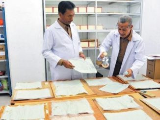 Ilustrasi: ANRI siap membantu memulihkan berkas dokumen korban banjir. (Dok. ANRI)