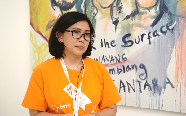Indy Hardono Koordinator Tim Beasiswa Nuffic Neso Indonesia, Indy Hardono saat pelaksanaan Holland Scholarship Day (HSD) 2020 di Erasmus Huis, Kedutaan Besar Belanda di Jakarta, Sabtu, 18 Januari 2020.