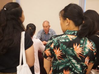 Perwakilan universitas di acara Sesi Informasi New Zealand Scholarships (NZS) 2020 di Financial Hall, Graha CIMB Niaga 2nd Floor, Jl.Jendral Sudirman Kav 58, Jakarta, Jumat, 31 Januari 2020