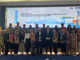 DUTEP Participants and Alumni. In the middle: Mr. Shy Shavit (Rotterdam University of Applied Sciences/RUAS), Mr. Johan Verlinde (Programme Manager Rotterdam Climate Adaptation Plan, City of Rotterdam), Ms. Charlotte Schmidt (RUAS), Balaikota Jakarta, Tuesday, 4 February 2020