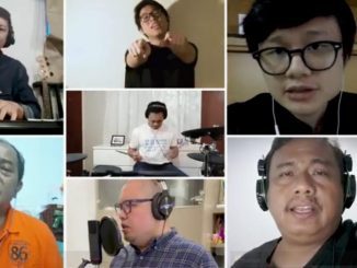 Alumni Kolese Kanisus bernyanyi "Rumah Kita" untuk galang donasi. (Dok. Alumni Kolese Kanisius Jakarta)