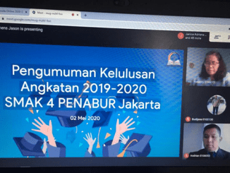 Wisuda SMAK 4 PENABUR Jakarta yang dilakukan secara virtual (Dok. SMAK 4 PENABUR Jakarta)
