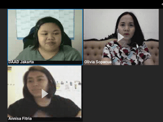 DAAD Regional Office Jakarta, Olivia Sopacua di acara Online Seminar Series bertajuk "Persiapan Studi di Jerman untuk Jenjang S1" pada Rabu, 15 Juli 2020