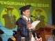 Prof. Dr. Ir. Moh. Khairudin, M.T., Ph.D menyampaikan pidato ilmiah dalam pengukuhannya sebagai guru besar UNY. (Dok.UNY)