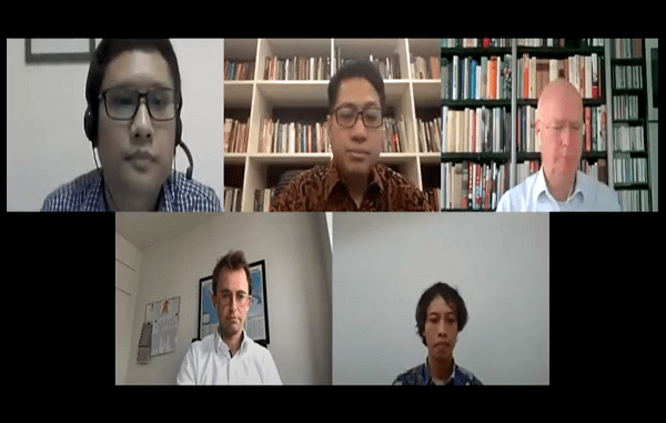 Pembicara di Science Film Festival 2020 Pembicara pada konferensi pers Science Film Festival. Festival Film Sains ini digelar virtual di 24 kota di Indonesia (KalderaNews/Syasa Halima)