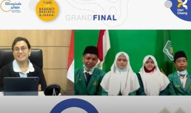 Pengumuman juara konten APBN tingkat SMP tahun 2020 yang digelar Ditjen Anggaran Kementerian Keuangan. (KalderaNews.com/Dok.Kemenag)