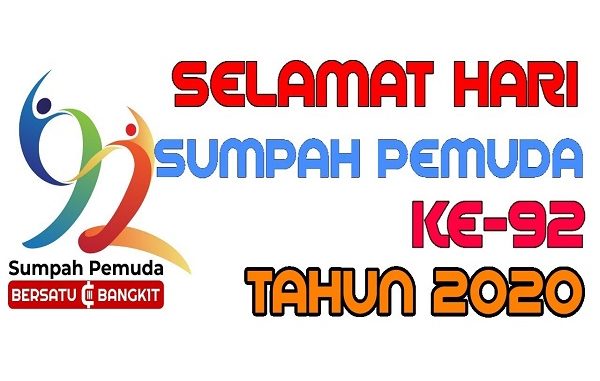 Logo dan ucapan Hari Sumpah Pemuda ke-92 (KalderaNews/ Dok. Youtube)