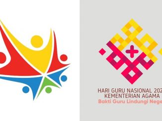 Ilustrasi: Dua versi logo Hari Guru Nasional 2020. (KalderaNews.com/repro: y.prayogo)