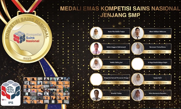 Peraih Medali Emas KSN Jenjang SMP Bidang IPS 2020 Peraih Medali Emas KSN Jenjang SMP Bidang IPS 2020