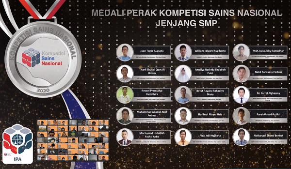 Peraih Medali Perak KSN Jenjang SMP Bidang IPA 2020