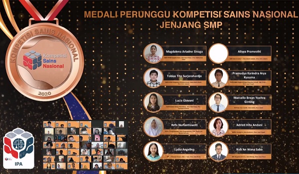Peraih Medali Perunggu KSN Jenjang SMP Bidang IPA 2020