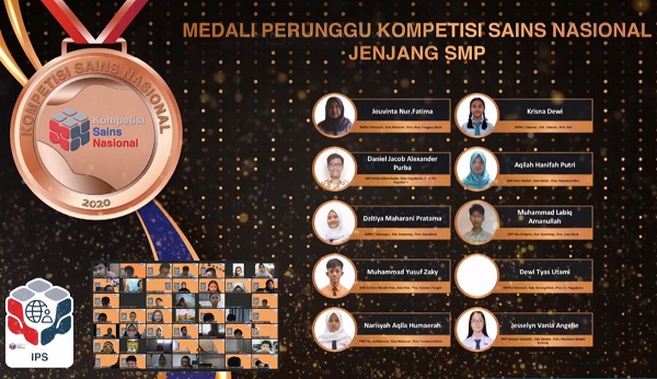 Peraih Medali Perunggu KSN Jenjang SMP Bidang IPS 2020