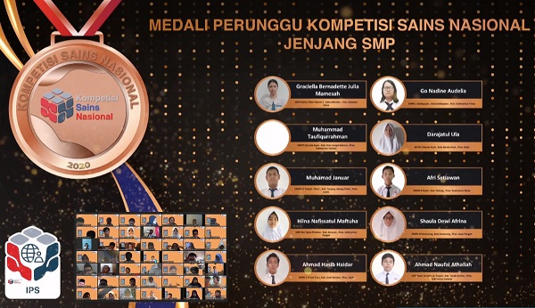 Peraih Medali Perunggu KSN Jenjang SMP Bidang IPS 2020