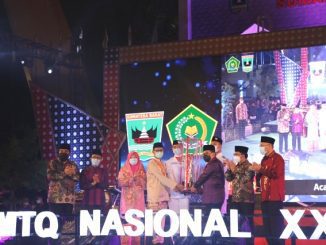 Sumatera Barat Juara Umum MTQ Nasional XXVIII. (KalderaNews.com/Dok.Kemenag)