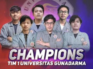 Tim Universitas Gunadarma menjadi juara dalam ajang Mobile Legends Campus Championship 2020. (KalderaNews.com/Dok.Universitas Gunadarma)