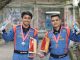 Pembalap Kart Team Himpunan Mahasiswa Mesin (HMM) Unpas, M. Iqbal Tawakal dan Imam M. Shayid.