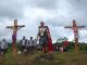 Prosesi drama penyaliban Yesus Kristus saat Jumat Agung di lereng Gunung Merapi, Dusun Ponggol, Sleman, Yogyakarta pada 2010 silam