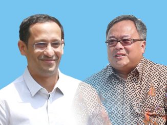 Mendikbud Nadiem Makarim dan Menristek/Kepala BRIN Bambang PS Brodjonegoro. (KalderaNews.com/repro:y.prayogo)