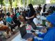Vaksinasi guru di Klinik Pratama Griya Kasih Indah Kelapa Gading Kelapa Gading, Jakarta Utara, Selasa, 27 April 2021