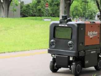 robot kurir, honda, rakuten,