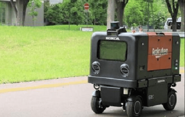 Robot kurir robot kurir, honda, rakuten,