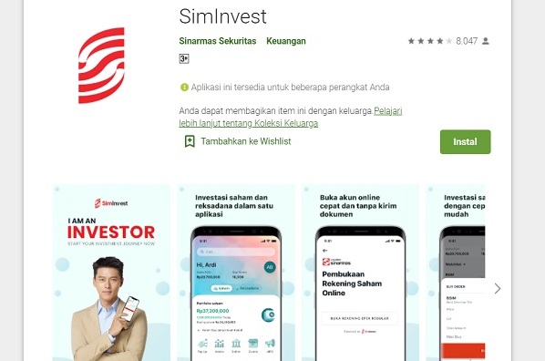 Aplikasi SimInvest Besutan Sinarmas Sekuritas