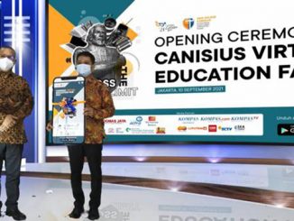 Pameran pendidikan virtual SMA Kolese Kanisius Jakarta. (KalderaNews.com/Ist.)