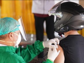 Vaksinasi drive-thru di Kampus Universitas Muhammadiyah Yogyakarta (UMY). (KalderaNews.com/Dok.UMY)