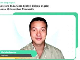 Nicholas Saputra menjadi pembicara dalam webinar “Mahasiswa Indonesia Makin Cakap Digital Bersama Universitas Pancasila”. (KalderaNews.com/y.prayogo)