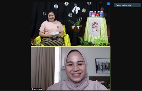 Talkshow bersama Nadhira Afifa di Pra-Pensi Day 2 2021 di SMA Tarakanita 1 Jakarta