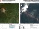 Citra satelit sebelum dan sesudah letusan Gunung Semeru. (Dok.BRIN)