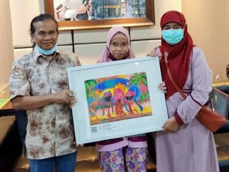 Siswi SDN Junrejo 02, Kota Batu, Jawa Timur bernama Dhafira Rizki Amalia