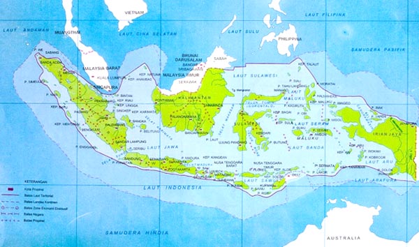 Peta Indonesia. (Ist.)