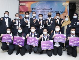 Delegasi 6 Siswa SMP Indonesia di ajang International Junior Science Olympiad (IJSO) yang berlangsung di Uni Emirat Arab pada 12-21 Desember 2021