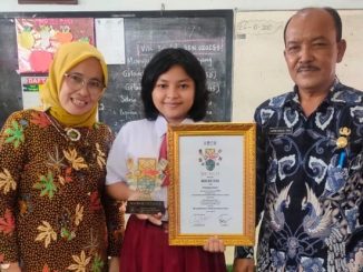 Siswi kelas 6 SDN 020259 Binjai Timur, Sumatera Utara bernama Nadin Budi Zafika