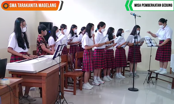 Siswa SMA Tarakanita Magelang. (KalderaNews.com/y.prayogo)