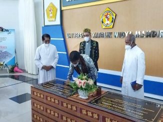 Peresmian rektorat dan aula Universitas Katolik Widya Mandira (Unwira) Kupang. (Dok. Unwira)