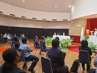 Benny Beatus Wetty, SJ selaku Pastor Kepala Gereja Santa, Jakarta Selatan pada pengantar perayaan syukur tutup tahun ajaran Sekolah Tarakanita Jakarta, Selasa 14 Juni 2022.