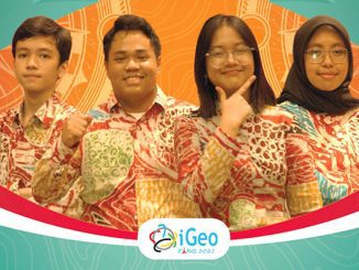Empat pelajar wakil Indonesia di Olimpiade Geografi Internasional 2022. (Dok. Puspresnas)