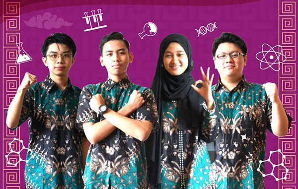 Empat pelajar wakil Indonesia di Olimpiade Kimia Internasional. (Dok.Puspresnas)