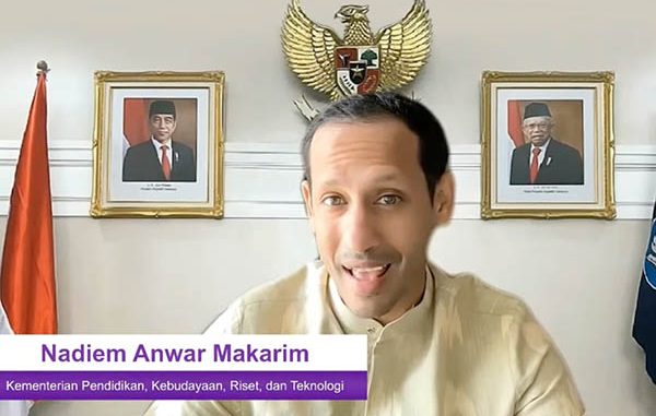 Mendikbudristek Nadiem Anwar Makarim. (Dok.Kemendikbudristek) Mendikbudristek Nadiem Anwar Makarim. (Dok.Kemendikbudristek)